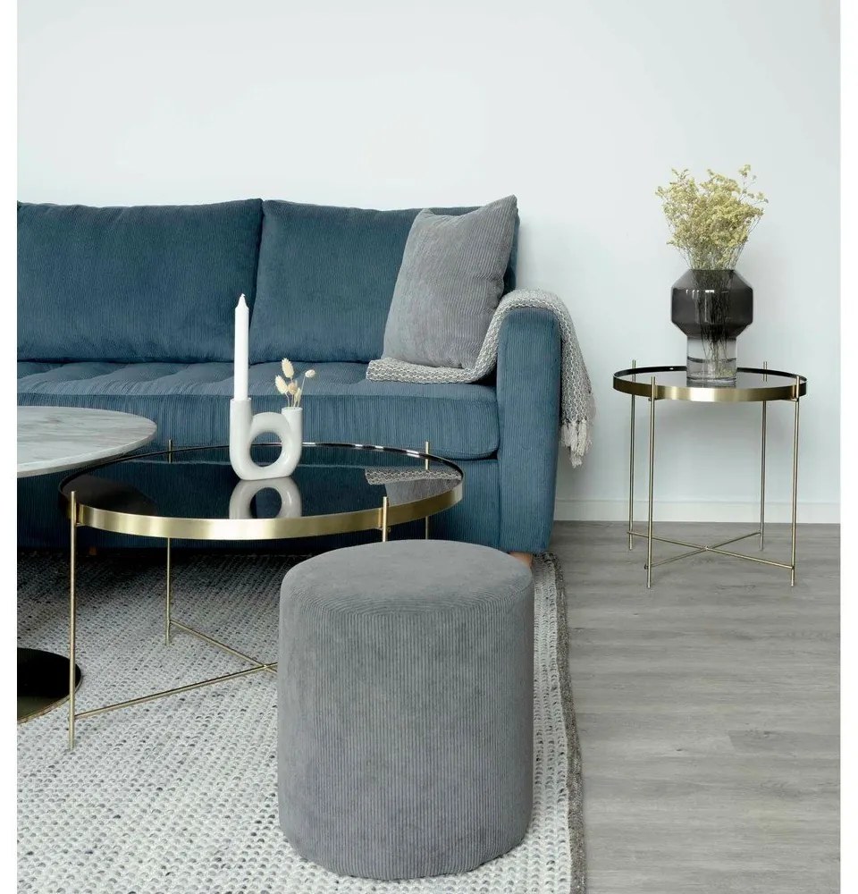Tavolino rotondo in oro ø 48 cm Venezia - House Nordic