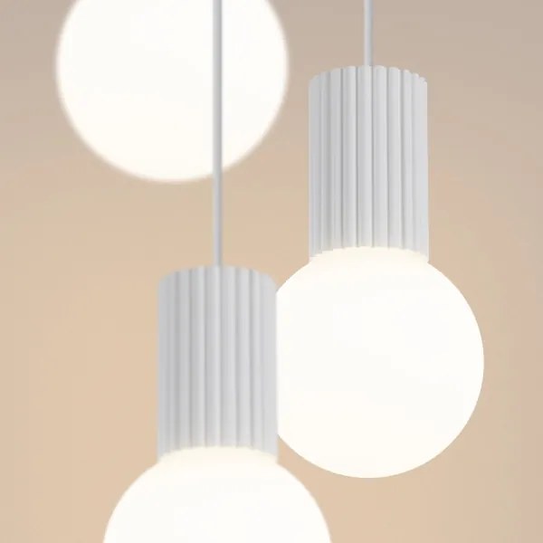 Sollux SL.1710 - Lampadario a sospensione con filo HALO 3xG9/8W/230V diametro 25 cm bianco