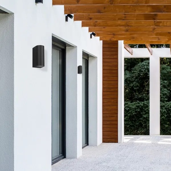 Applique da esterno OVALIS 2xGU10/35W/230V IP44 nero