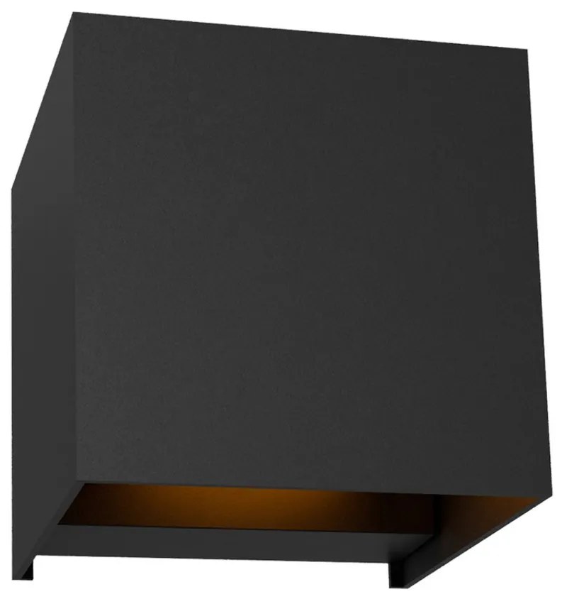 Applique LED Cubo 12W Bidirezionale Nera IP65 CCT OSRAM Chip LED Colore Nero