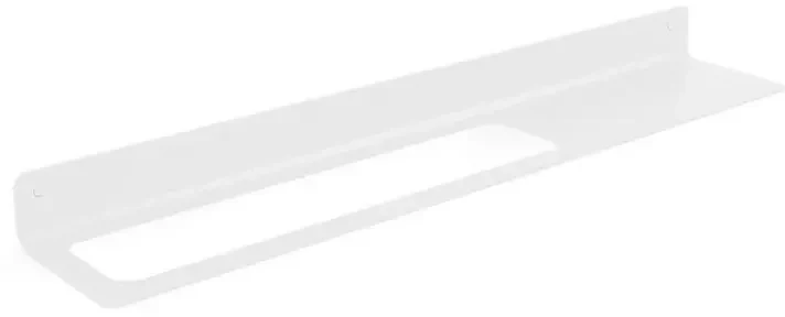 Mensola per bagno Saeta con barra sx L 63.4 cm bianco
