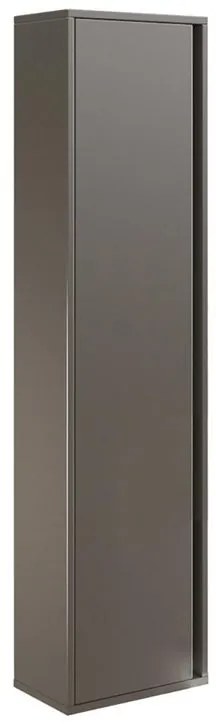 Colonna per mobile bagno Cielo 1 anta P 16 x L 33 x H 140 cm tortora laccato truciolare