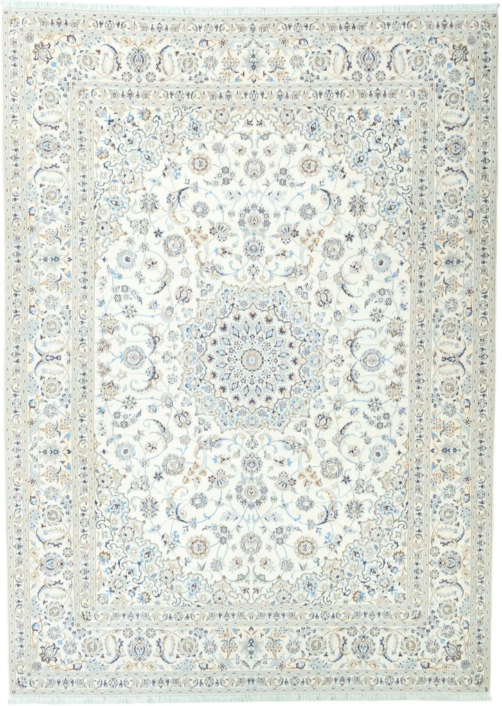 Nain Tappeto 420 x 310 Beige (Iran) Annodato A Mano