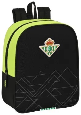 Zaino Scuola Real Betis Balompié Nero Lime 22 x 27 x 10 cm