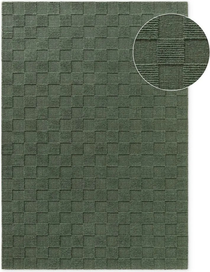 Tappeto verde scuro in lana tessuto a mano 120x170 cm Scala – Villeroy&amp;Boch