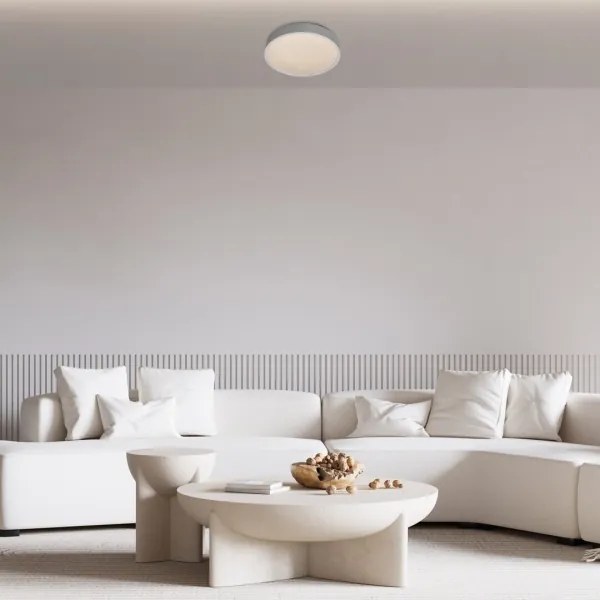 Rabalux 75010 - Plafoniera LED LARCIA LED/18W/230V IP44 4000K argento