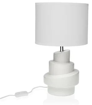 Lampada da tavolo Versa Bianco Ceramica 20 x 35 cm