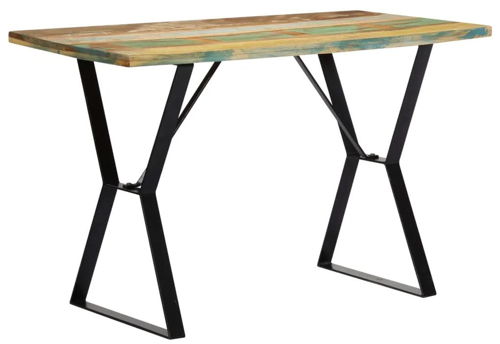 Tavolo da Pranzo 120x60x76 cm in Legno Massello di Recupero
