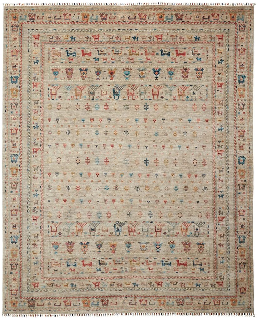 Samarkand Tappeto 300x250 Grigio (Pakistan) Annodato A Mano