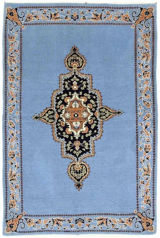 Ghom Tappeto persiano 160 x 110 Blu (Iran) Annodato A Mano