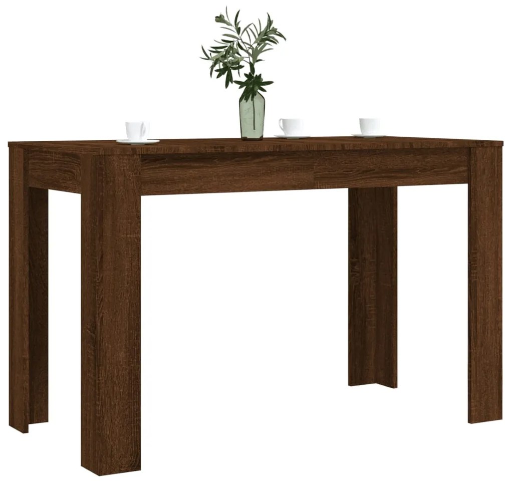 Tavolo da Pranzo Rovere Marrone 120x60x76 cm Legno Multistrato