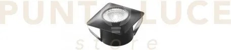 Incasso led asso nero quadrato 1,2w 1w 100lm 3000k 3,2x3,2x2,2cm