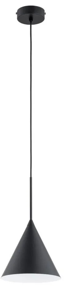 Lampadario a sospensione con filo FABO 1xE27/15W/230V nero