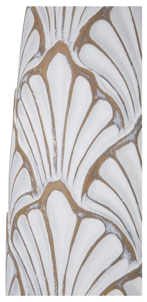 Vaso alto bianco in poliresina 55 cm Panama - Mauro Ferretti