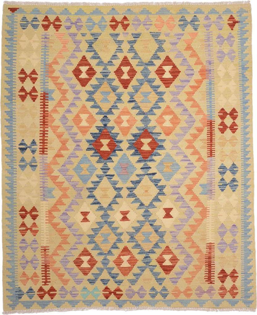 Kilim Tappeto 130x190 (Pakistan) Tessuto A Mano