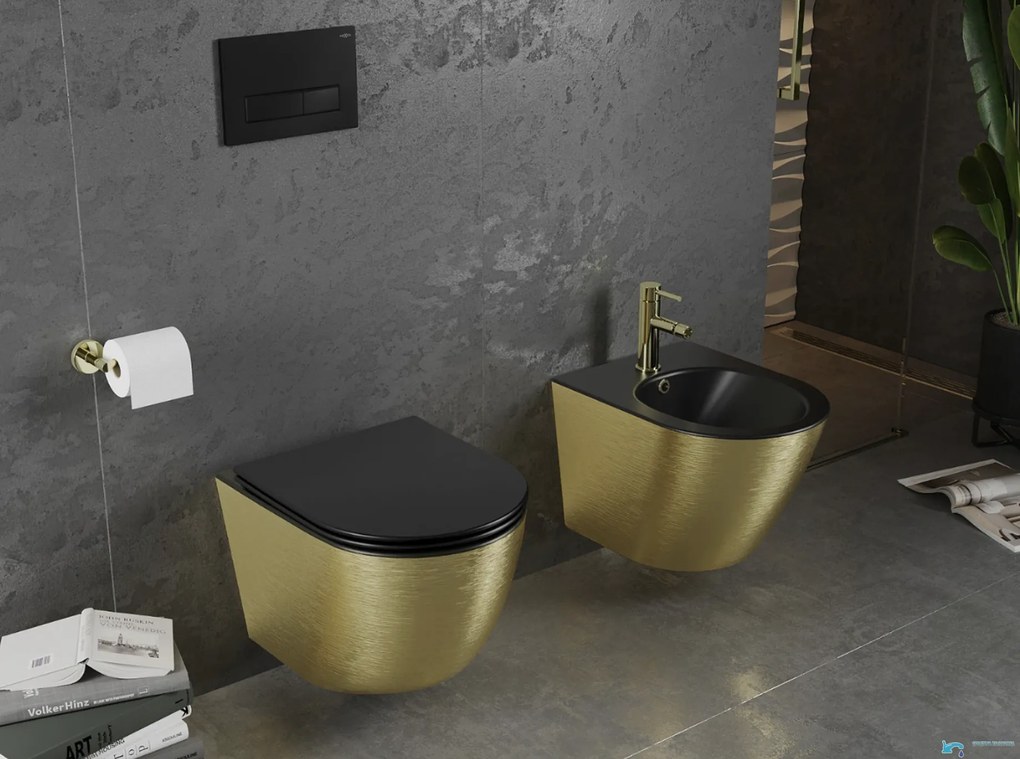 Vaso WC sospeso MEXEN TO1699 in ceramica senza brida, in più finiture