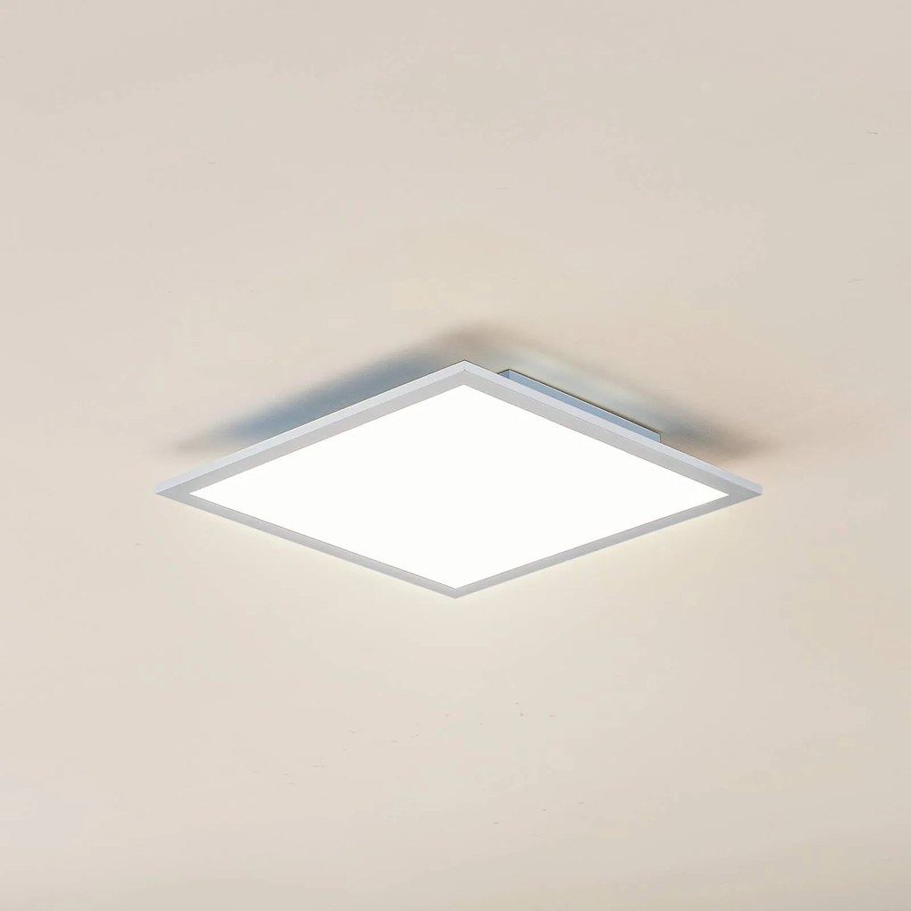 Pannello LED Lindby Enja, bianco, alluminio, 39,5 cm x Enja Lindby, dimmerabile, Bianco / Opale, Studio / Ufficio, Alluminio, Moderno, Pannello LED