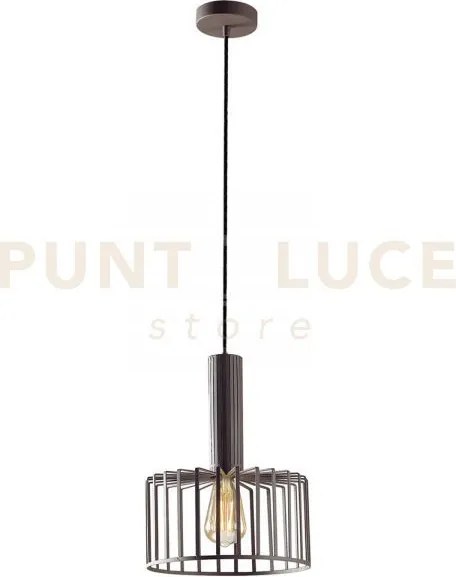 Plafoniera dayton bronzo 1 luce attacco e27 25x25x135cm