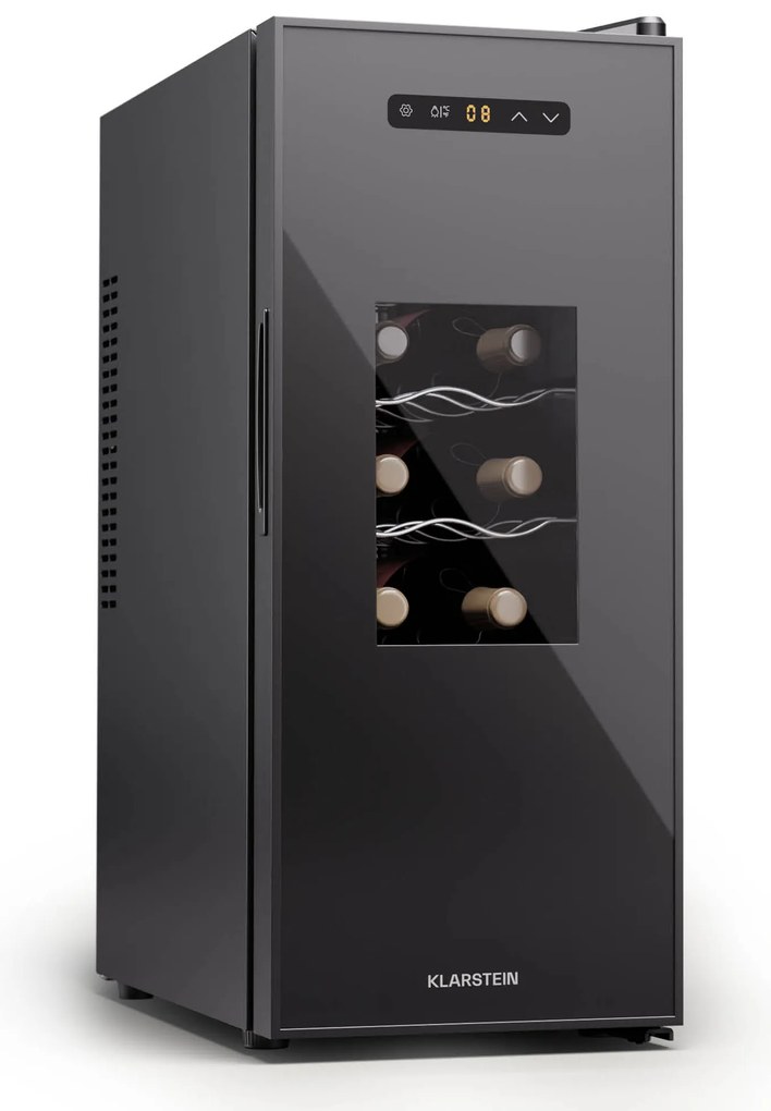 blumfeldt Silent Vino 12 Uno Slim cantinetta vino, 30 l / 12 bottiglie, 5-18 °C, touch
