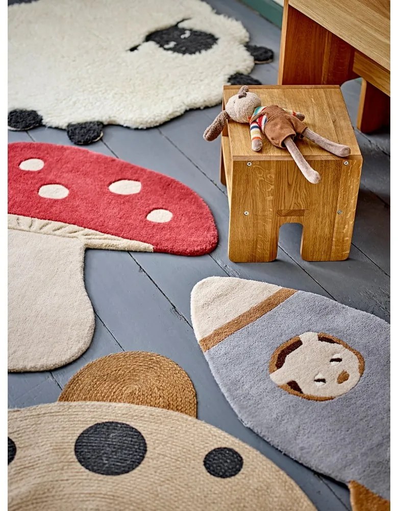 Tappeto per bambini bianco in lana ø 84 cm Dolly - Bloomingville Mini