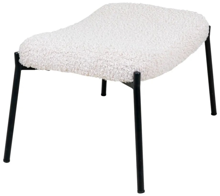 Pouf in pelliccia sintetica bianca Glasgow - House Nordic