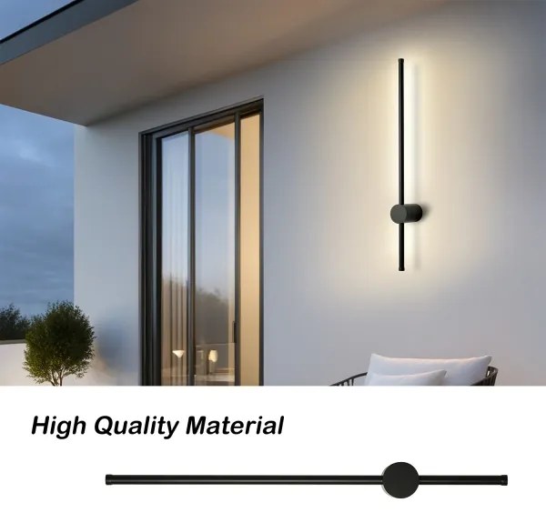 Brilagi - Applique da esterno AURA LED/12W/230V 3000K IP54 nera