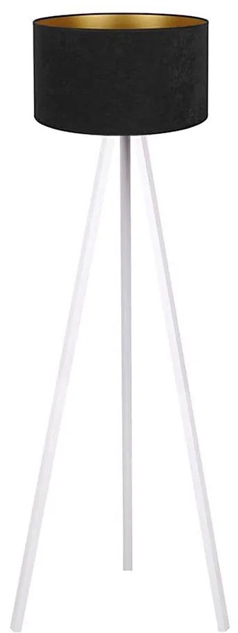 Brilagi - Lampada con piedistallo VELVET 1xE27/60W/230V bianco/nero