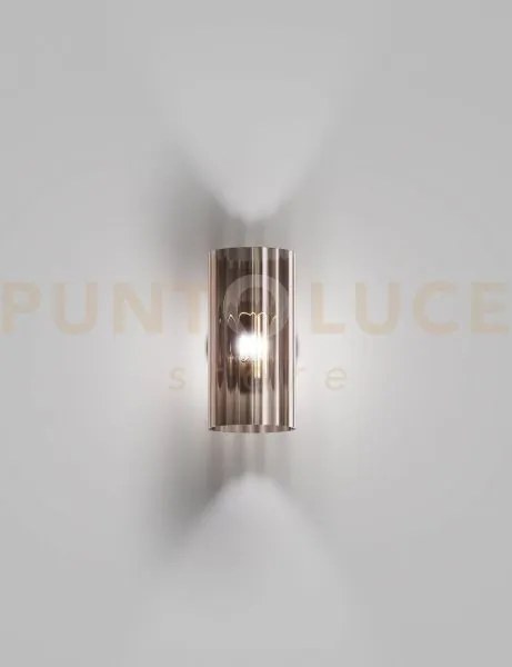 Armonia applique a parete 15 fume' rigadin verticale oro satinato 1...