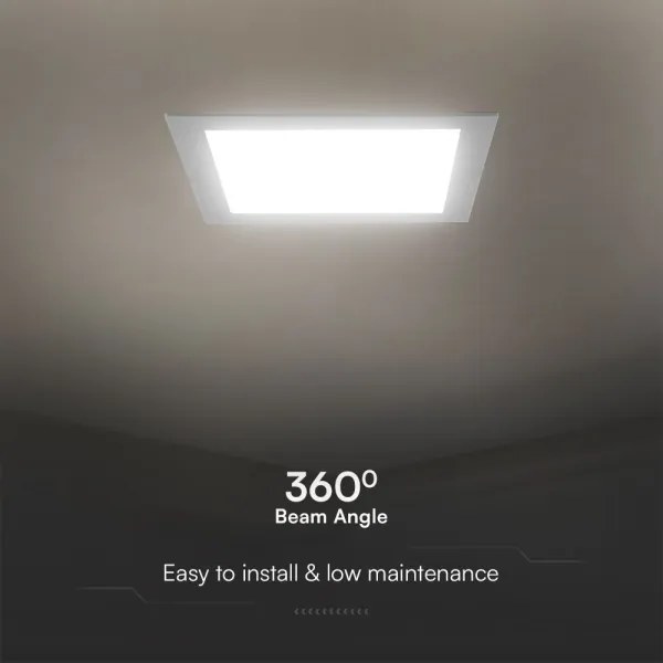 Lampada LED da incasso SAMSUNG CHIP LED/24W/230V 3000K 29,5x29,5 cm bianco