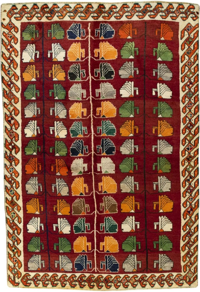Gabbeh Tappeto persiano 230 x 160 Rosso (Iran) Annodato A Mano
