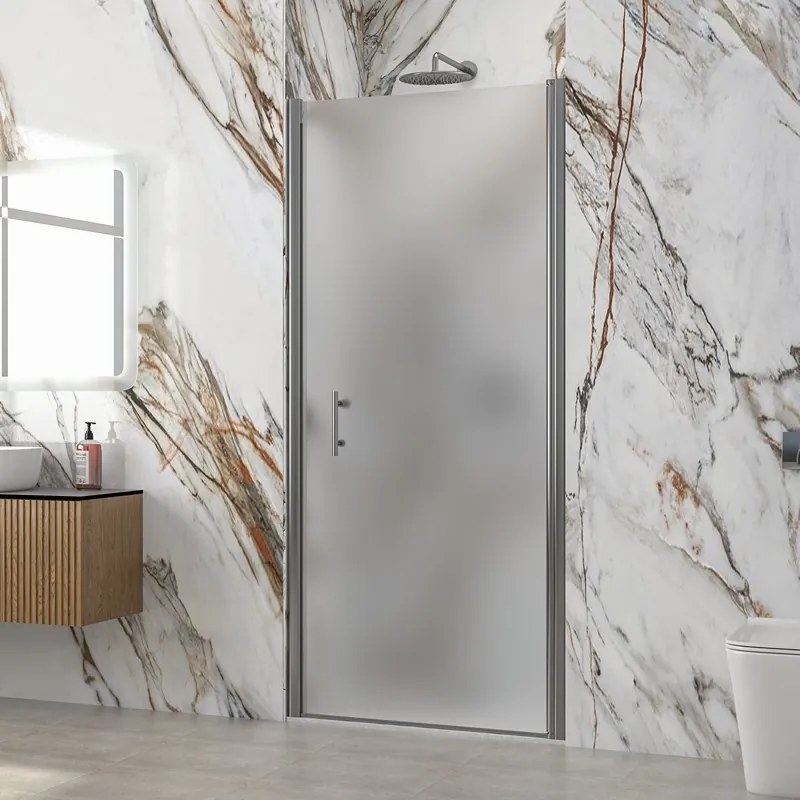 Porta doccia battente 90 cm vetro opaco altezza 200h | KS2800AI - KAMALU