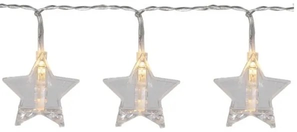 Eglo 411108 - Catena LED natalizia CLIPPY 10xLED 2,1m bianca calda