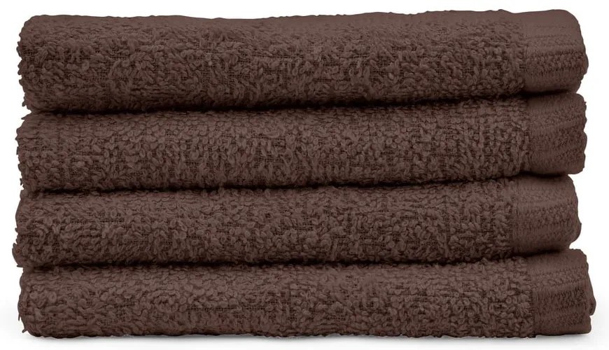 Set di asciugamani con asciugatura rapida marroni in cotone 4 pz 30x30 cm Quick Dry – Catherine Lansfield