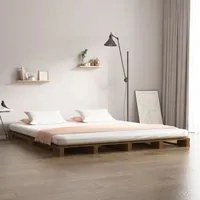 Letto a Pallet Miele 120x190 cm Massello Pino 4FT Small Double 821430