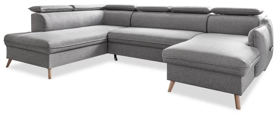 Divano letto angolare grigio chiaro (angolo sinistro) Sweet Harmony - Miuform