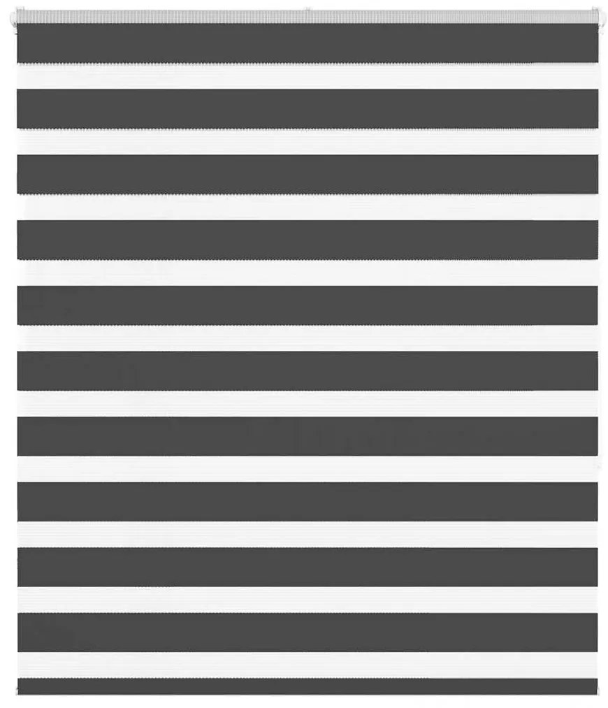 Tenda A Rullo Zebra Nero Larghezza Tessuto 115,9 Cm Poliestere /