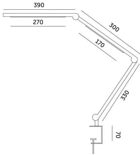 Lampada da tavolo LED dimmerabile TENUIX FOLD LED/20W/230V 3000-6500K nero