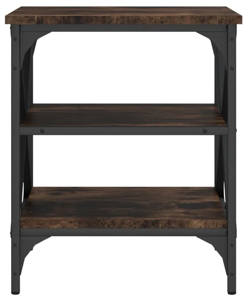 Tavolino da salotto rovere fumo 40x42x50cm in legno multistrato