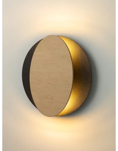 Applique OVO 2xG9/12W/230V nero/marrone