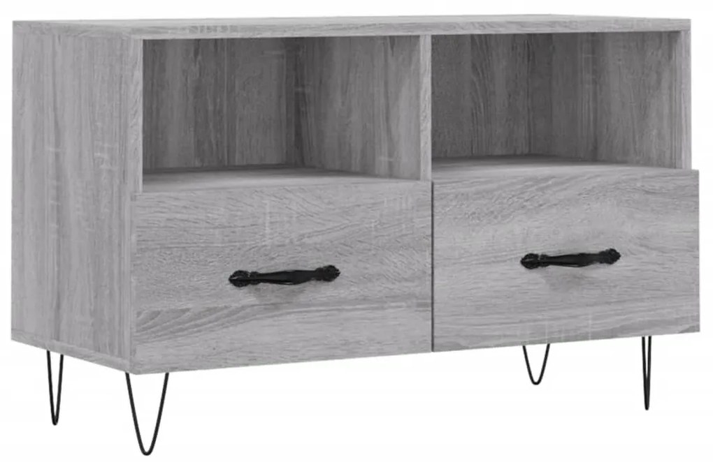 Mobile porta tv grigio sonoma 80x36x50 cm in legno multistrato