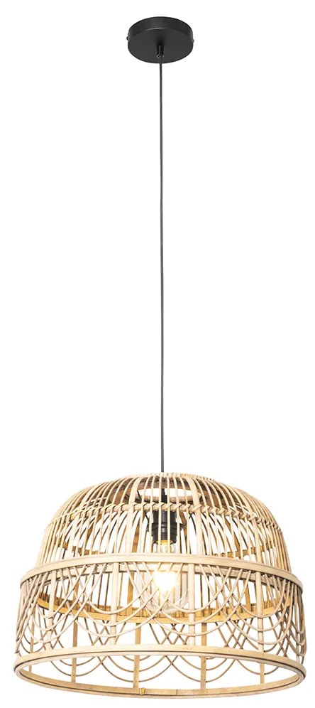 Lampada a sospensione in rattan intelligente 44 cm incl. Wifi G95 - Michelle