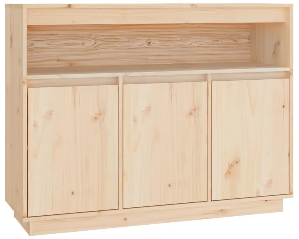 Credenza 104,5x34x80 cm in legno massello di pino