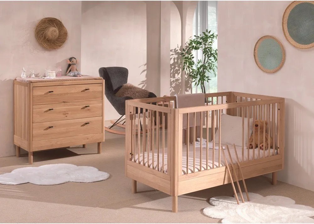 Set di mobili per bambini in rovere massiccio 2 pz Forrest – Vipack