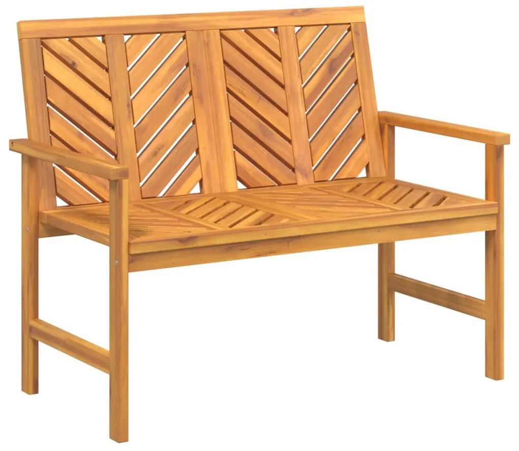 Set salotto da giardino 2 pz in legno massello di acacia