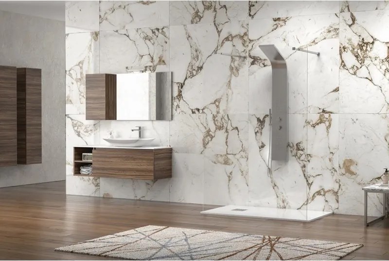 Kamalu - Doccia walkin 170cm vetro trasparente 8mm KW3000