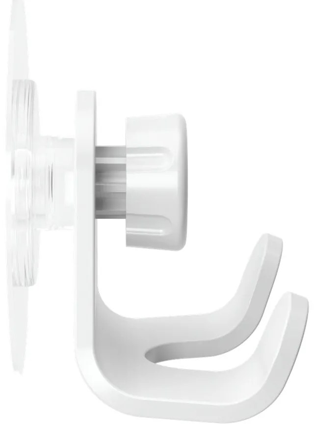 Gancio bianco autoportante in plastica riciclata Flex Adhesive - Umbra