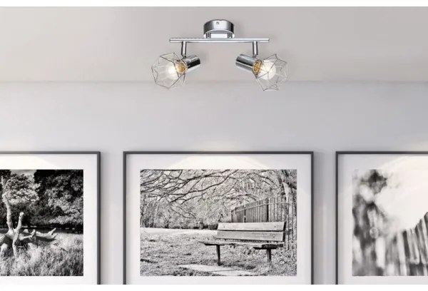 Globo 54802-2 - Faretto XARA I 2xE14/40W/230V