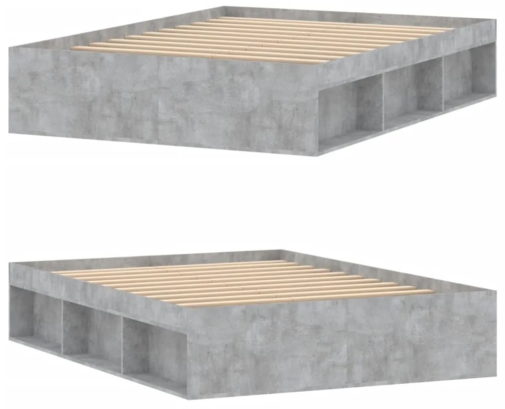 Giroletto grigio cemento 135x190 cm double