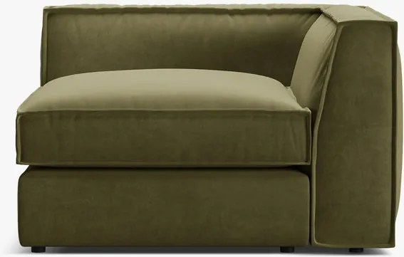 Modulo angolare Pola in velluto – L103 cm
