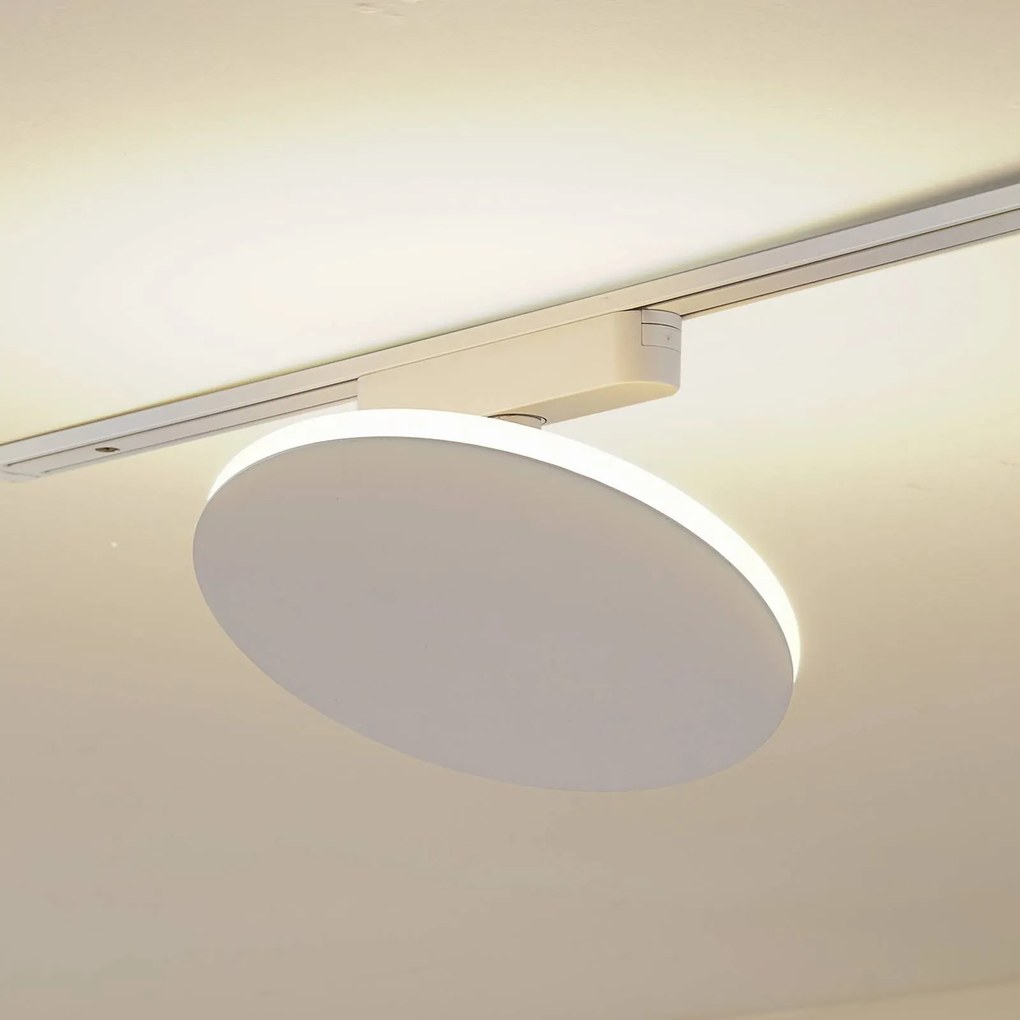 Lindby LED a binario Lumaro, bianco, alluminio, 48V, dimmerabile